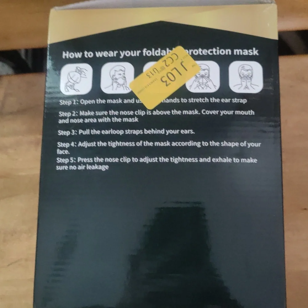 New Sealed 100 Individually Wrapped KN95 Masks